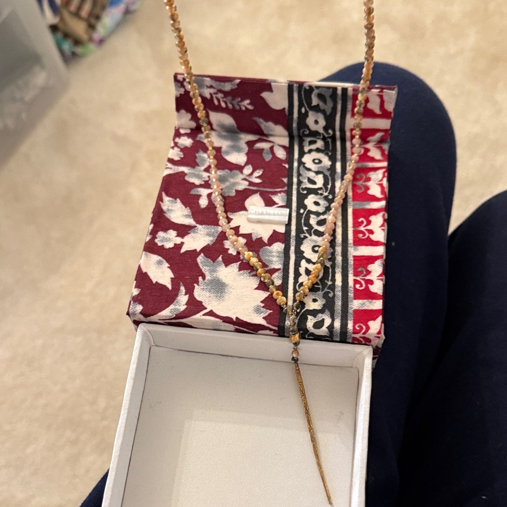 Chan Luu Gold and Black Beaded Necklace